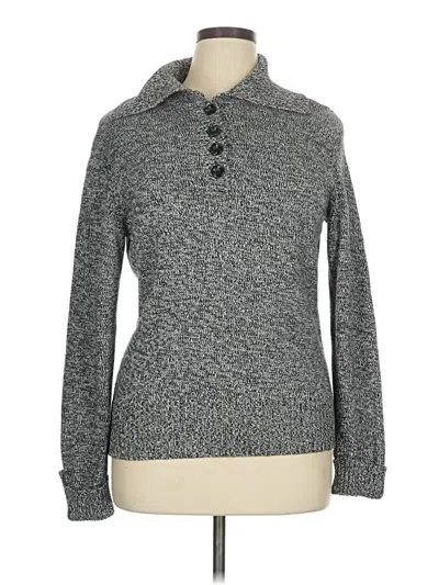 Pre-owned Karen Scott Pullover Sweater In Gray