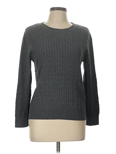 Pre-owned Karen Scott Pullover Sweater In Gray