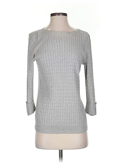 Pre-owned Karen Scott Pullover Sweater In Gray