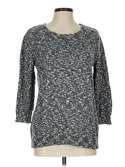 Pre-owned Karen Scott Pullover Sweater In Gray