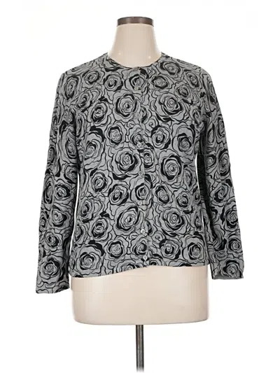 Pre-owned Karen Scott Pullover Sweater In Gray