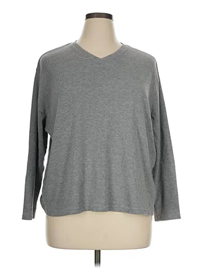 Pre-owned Karen Scott Pullover Sweater In Gray