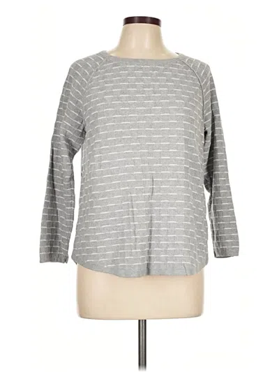 Pre-owned Karen Scott Pullover Sweater In Gray