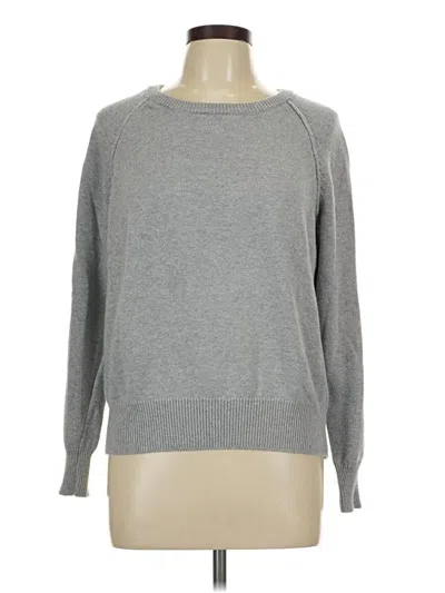 Pre-owned Karen Scott Pullover Sweater In Gray