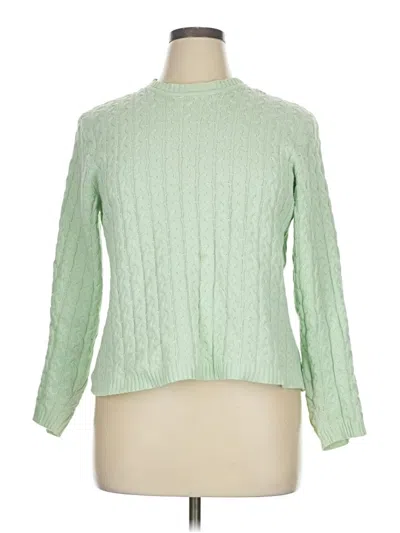 Pre-owned Karen Scott Pullover Sweater In Green
