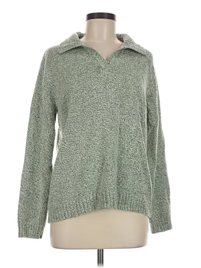 Pre-owned Karen Scott Pullover Sweater In Green