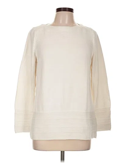 Pre-owned Karen Scott Pullover Sweater In Ivory