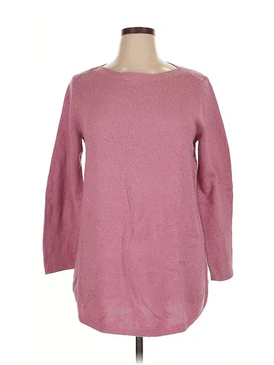 Pre-owned Karen Scott Pullover Sweater In Pink
