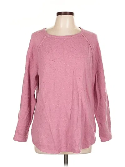 Pre-owned Karen Scott Pullover Sweater In Pink