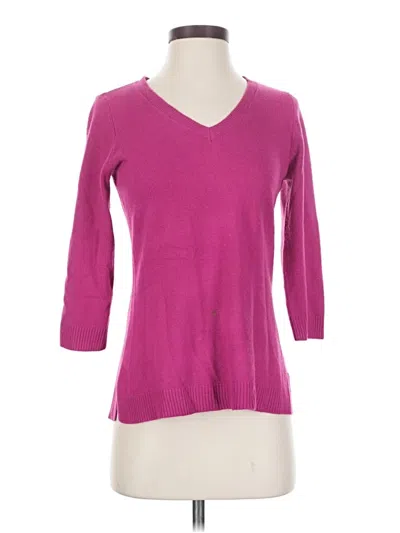 Pre-owned Karen Scott Pullover Sweater In Pink