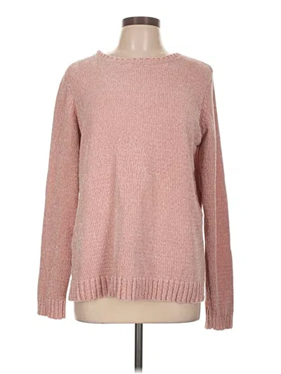 Pre-owned Karen Scott Pullover Sweater In Pink
