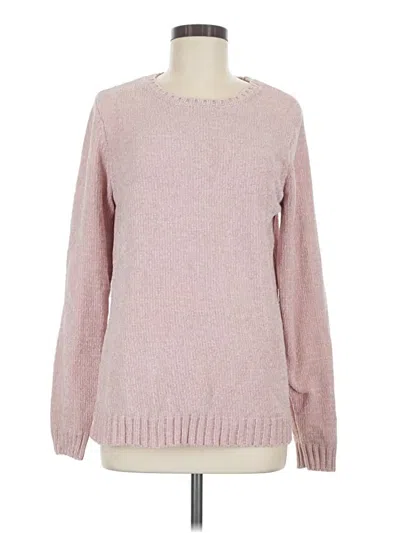 Pre-owned Karen Scott Pullover Sweater In Pink