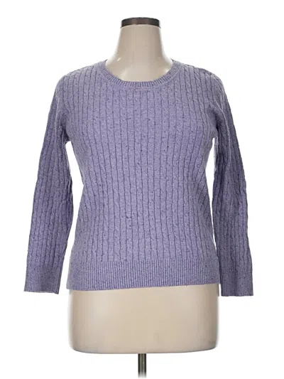 Pre-owned Karen Scott Pullover Sweater In Purple