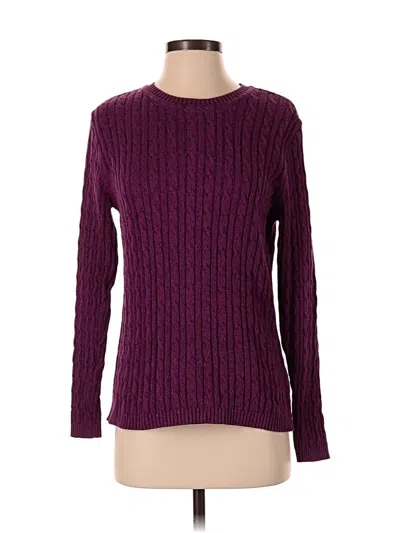 Pre-owned Karen Scott Pullover Sweater In Purple
