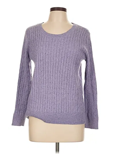Pre-owned Karen Scott Pullover Sweater In Purple