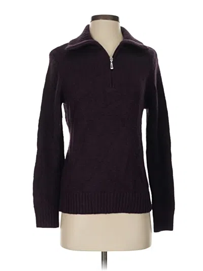 Pre-owned Karen Scott Pullover Sweater In Purple