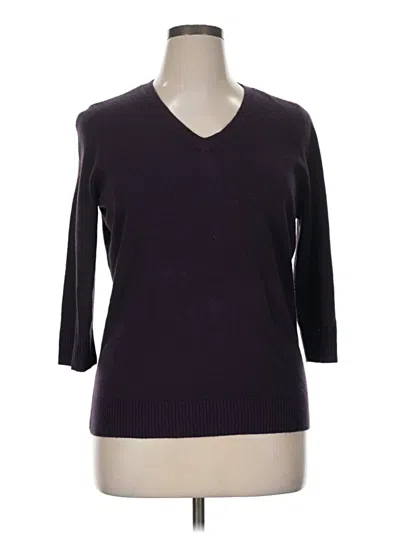 Pre-owned Karen Scott Pullover Sweater In Purple