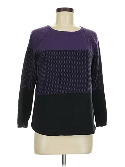 Pre-owned Karen Scott Pullover Sweater In Purple