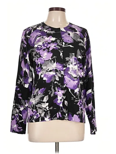 Pre-owned Karen Scott Pullover Sweater In Purple