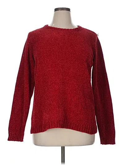 Pre-owned Karen Scott Pullover Sweater In Red