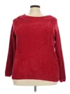 Karen Scott Pullover Sweater In Red