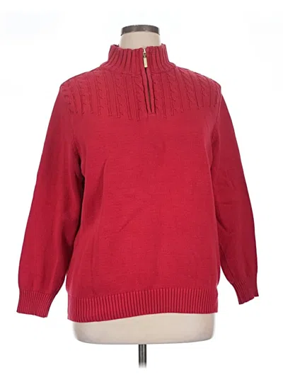 Pre-owned Karen Scott Pullover Sweater In Red