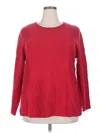 Karen Scott Pullover Sweater In Red