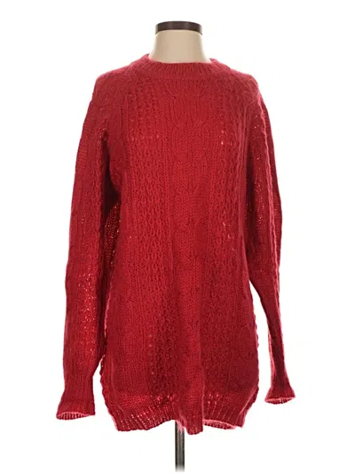 Pre-owned Karen Scott Pullover Sweater In Red