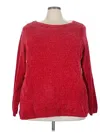 Karen Scott Pullover Sweater In Red
