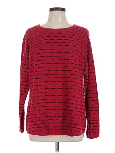 Pre-owned Karen Scott Pullover Sweater In Red