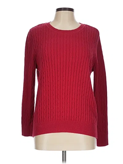 Pre-owned Karen Scott Pullover Sweater In Red