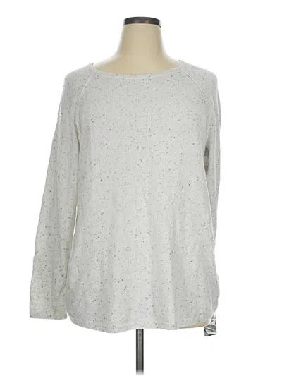 Pre-owned Karen Scott Pullover Sweater In Silver