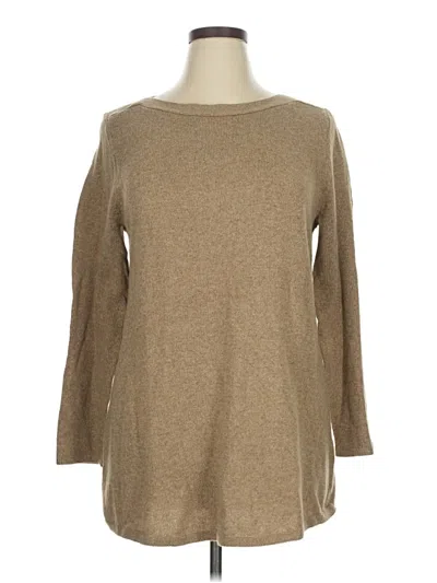 Pre-owned Karen Scott Pullover Sweater In Tan