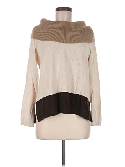 Pre-owned Karen Scott Pullover Sweater In Tan