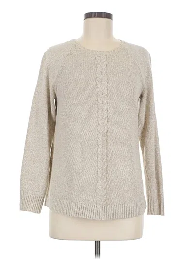 Pre-owned Karen Scott Pullover Sweater In Tan