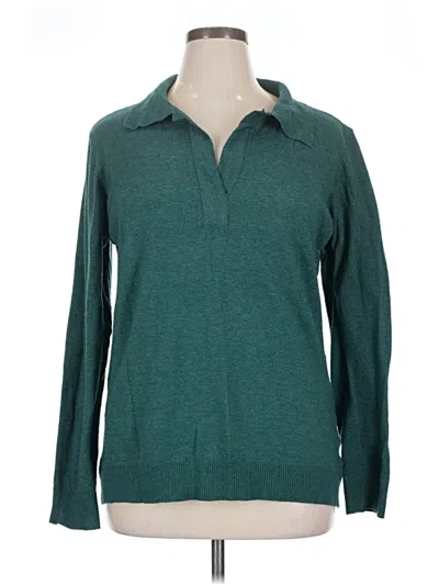 Pre-owned Karen Scott Pullover Sweater In Teal