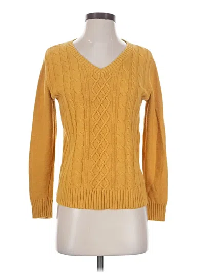 Pre-owned Karen Scott Pullover Sweater In Yellow