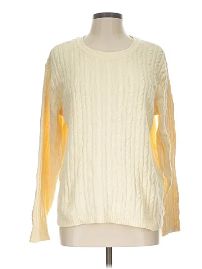 Pre-owned Karen Scott Pullover Sweater In Yellow