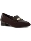 Karen Scott Rahela Womens Faux Leather Chain Loafers In Multi