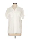 Karen Scott Short Sleeve Blouse In White