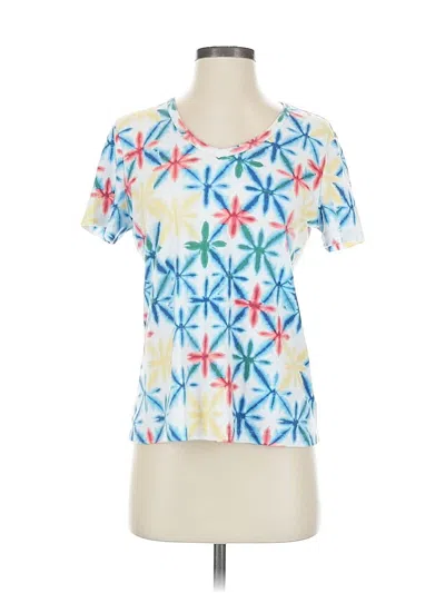 Pre-owned Karen Scott Short Sleeve T-shirt In Blue