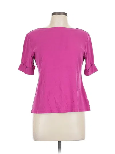 Pre-owned Karen Scott Short Sleeve T-shirt In Pink