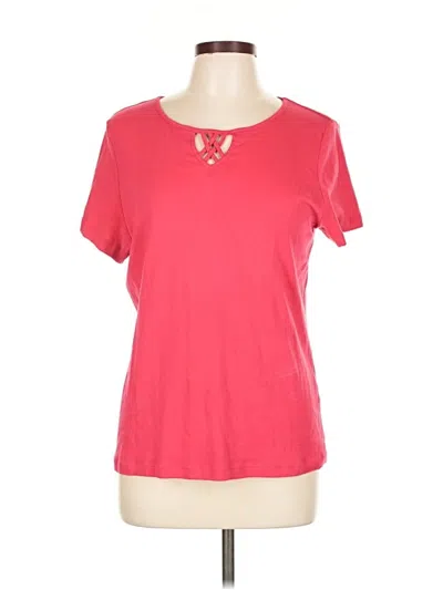 Pre-owned Karen Scott Short Sleeve T-shirt In Red