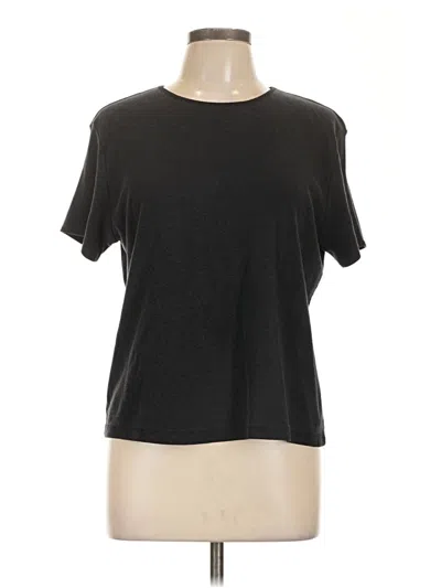 Pre-owned Karen Scott Short Sleeve T-shirt In Black
