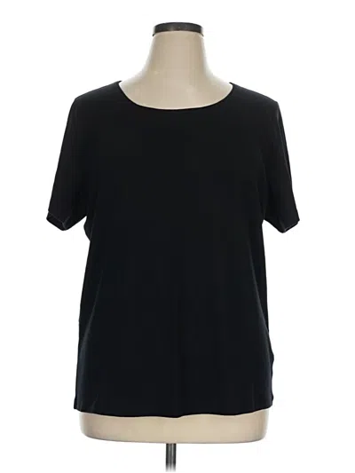 Pre-owned Karen Scott Short Sleeve T-shirt In Black