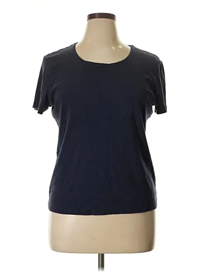 Pre-owned Karen Scott Short Sleeve T-shirt In Blue