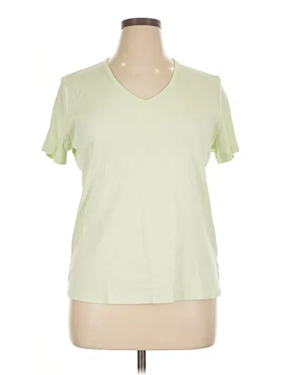 Pre-owned Karen Scott Short Sleeve T-shirt In Green