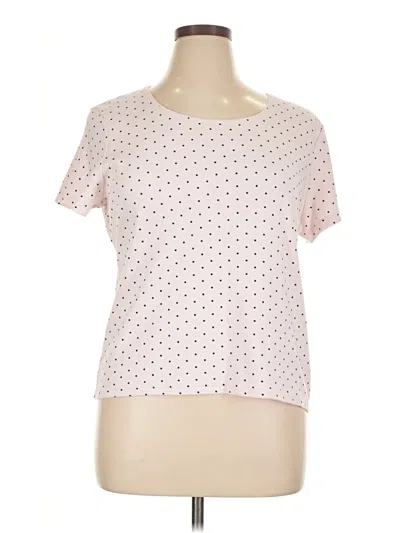 Pre-owned Karen Scott Short Sleeve T-shirt In Pink