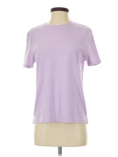 Pre-owned Karen Scott Short Sleeve T-shirt In Purple
