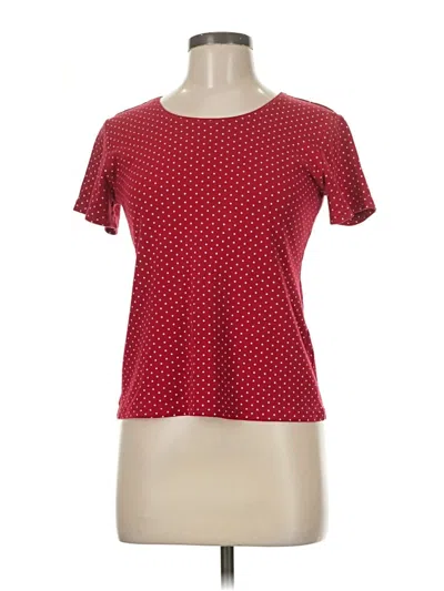 Pre-owned Karen Scott Short Sleeve T-shirt In Red